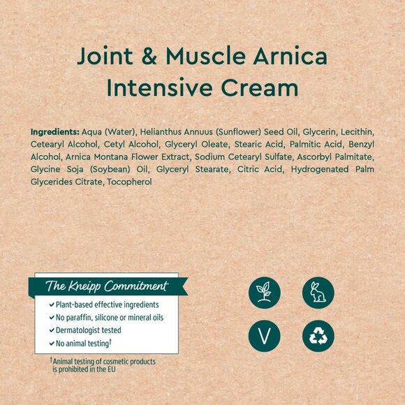 Kneipp Arnica Joint & Muscle Intensive Cream 3.5oz - Picture 3 of 5
